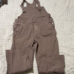 We The Free taupe cotton overalls 31